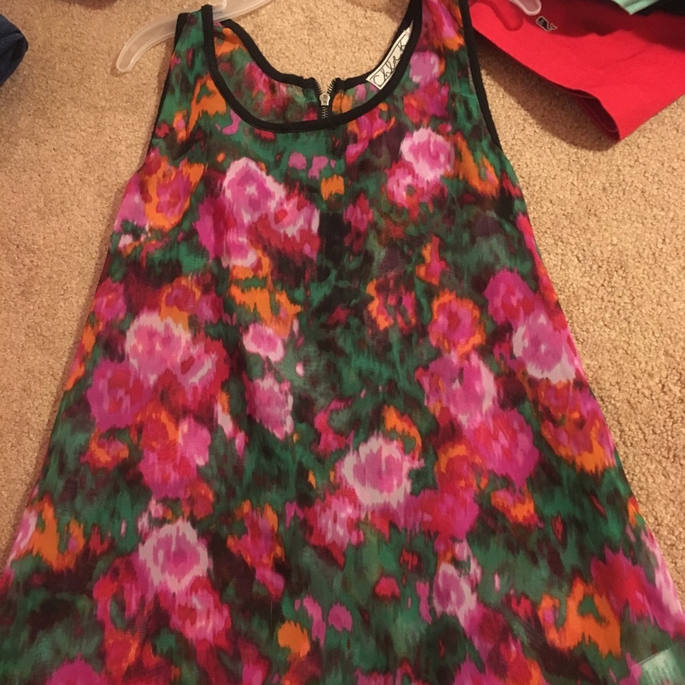 Floral tank top